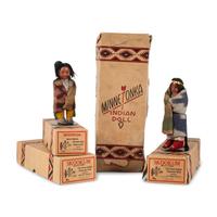 Group of Skookum Dolls, PLUS