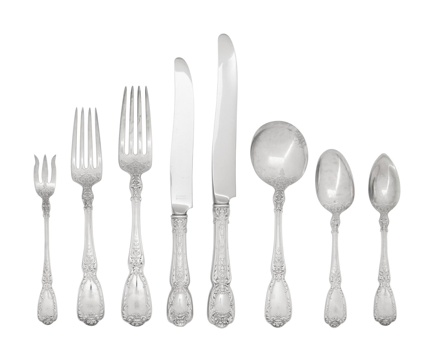 An American Silver Flatware Service