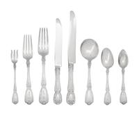 An American Silver Flatware Service