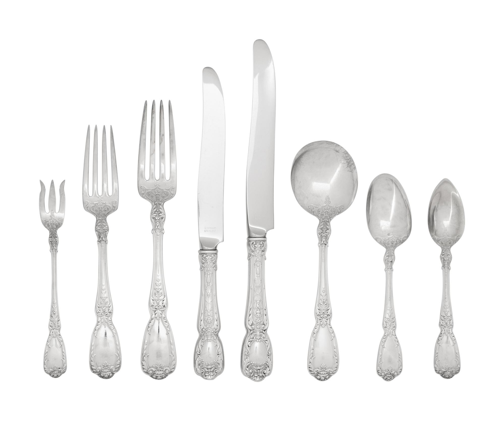 An American Silver Flatware Service