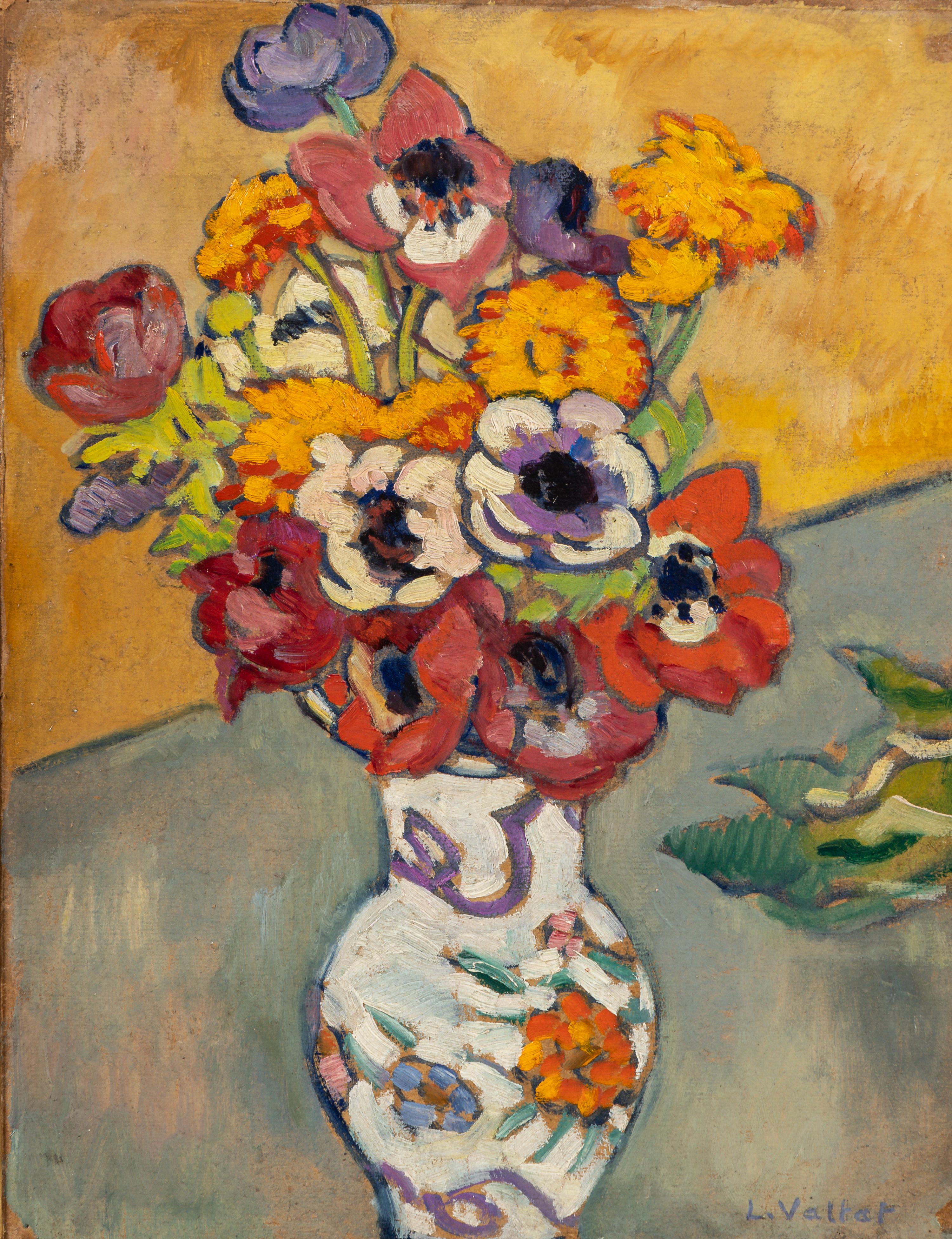 Vase d'anémones