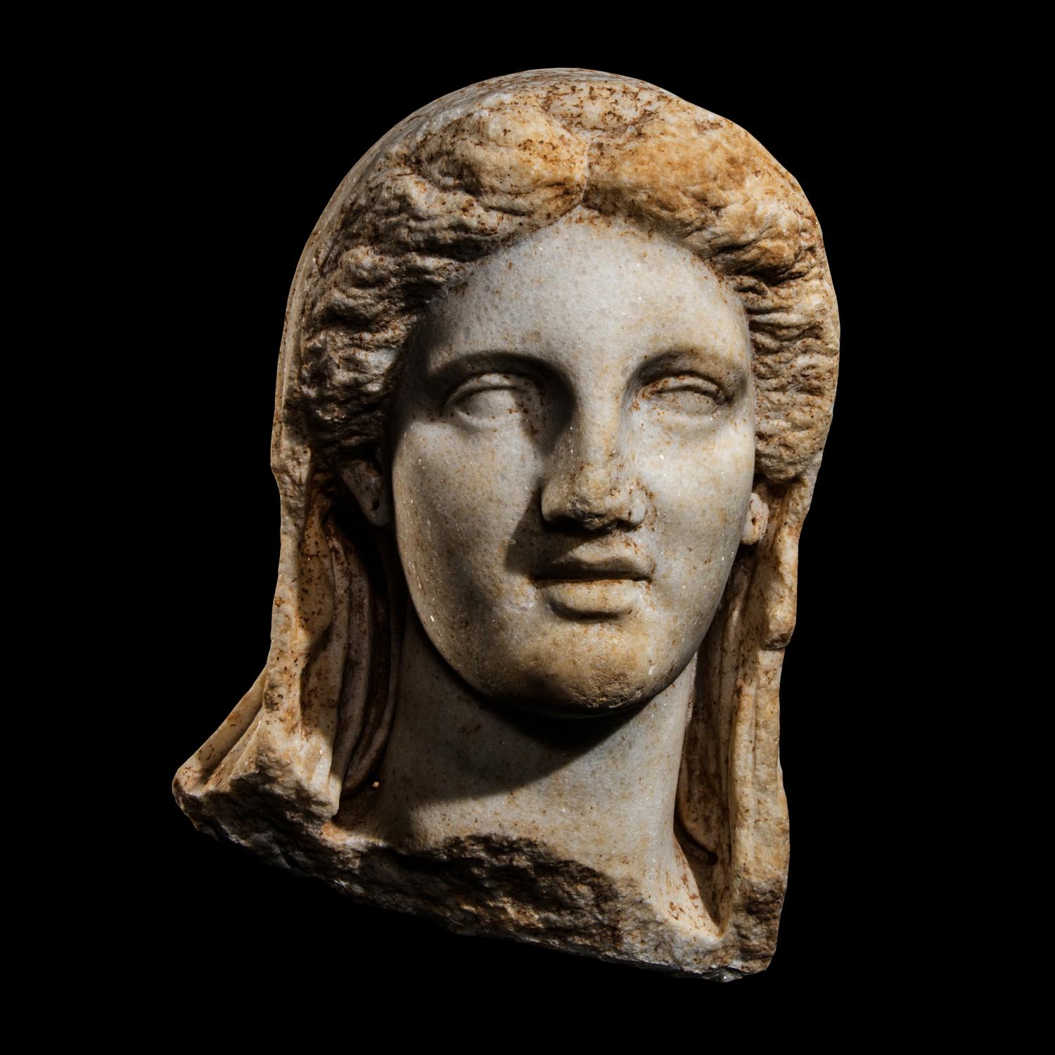 A Greek Marble Head of Demeter