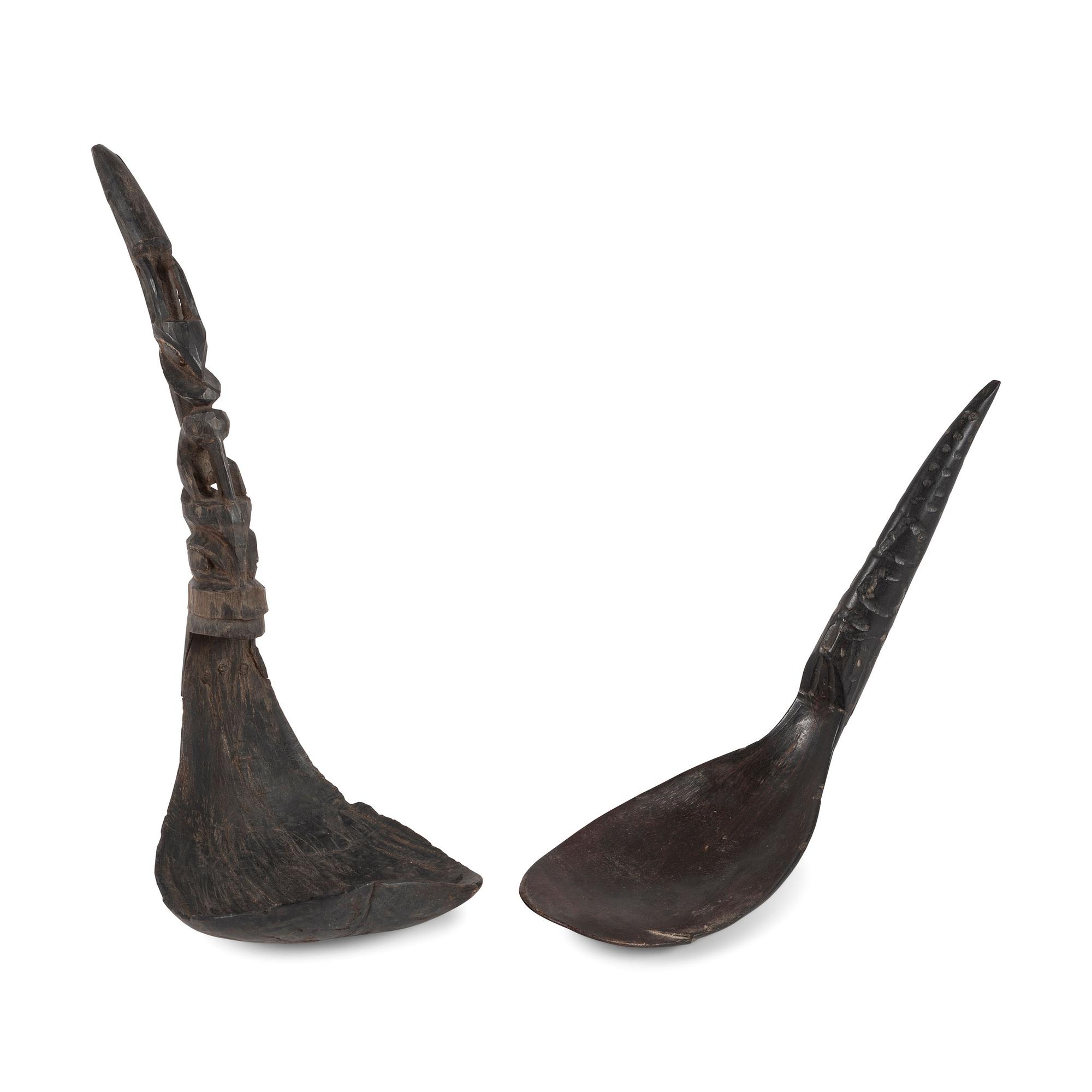 Northwest Coast Carved Horn Spoons