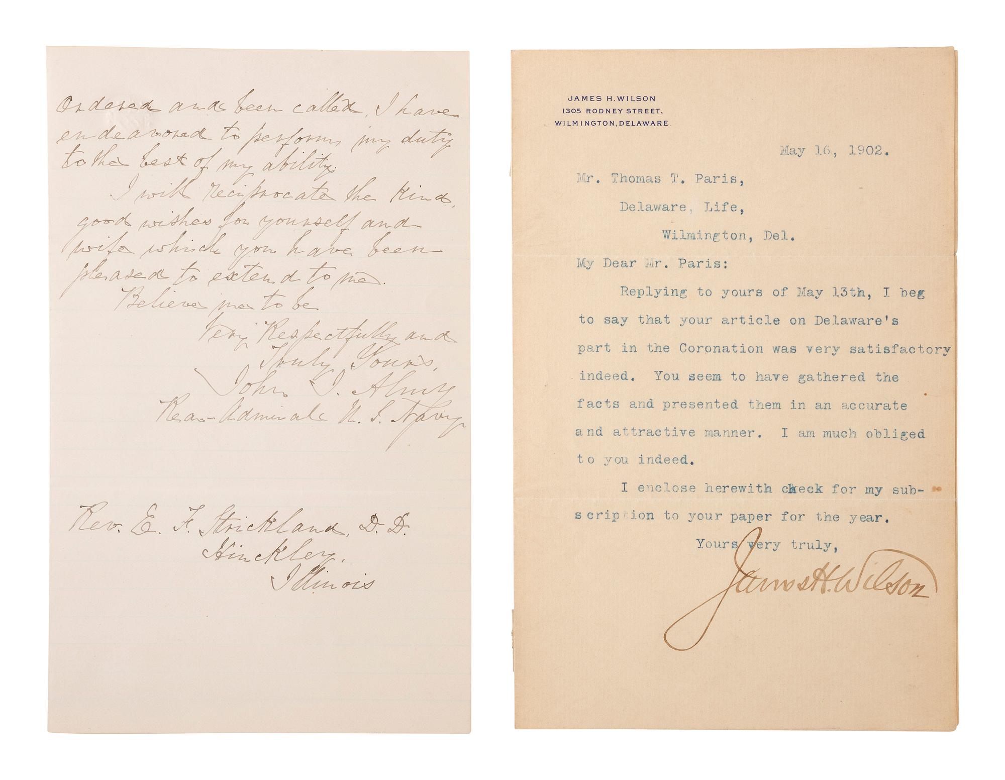 [CIVIL WAR]. Autographs from Civil War soldiers incl. Generals SHERMAN, MCCLELLAN, and BUTLER.