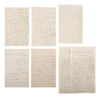 [INDIAN WARS]. CURIAL, Nathan W. (1822-1897). Letter archive of Nathan W. Curial, Co. A, 8th Minnesota Regiment, featuring content related to the Dakota War of 1862.