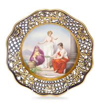 A German Porcelain Cabinet Plate Diameter 9 3/8 inches. — LATE 19TH/EARLY 20TH CENTURY