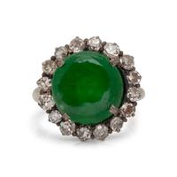 JADE AND DIAMOND RING