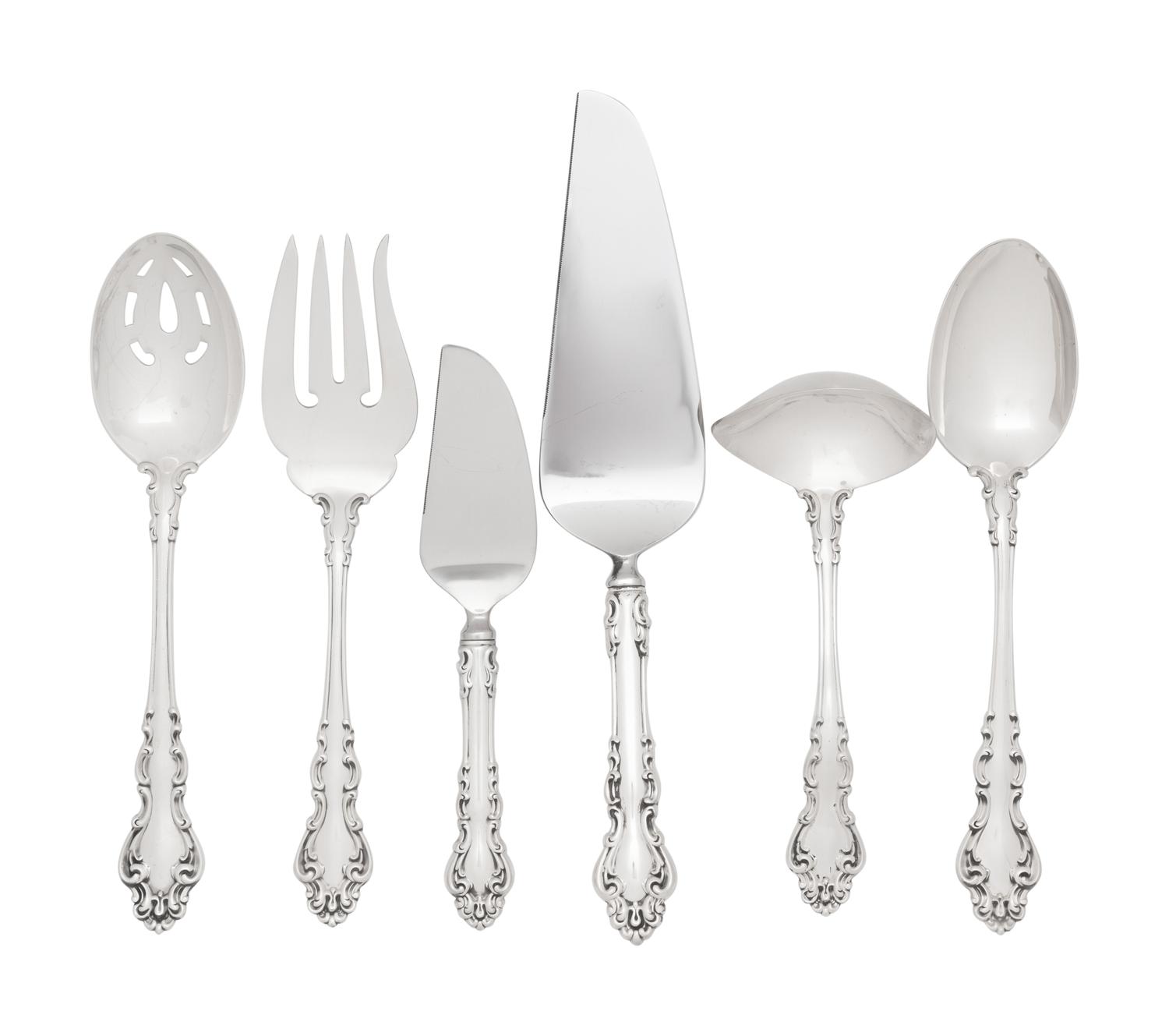 An American Silver Flatware Service