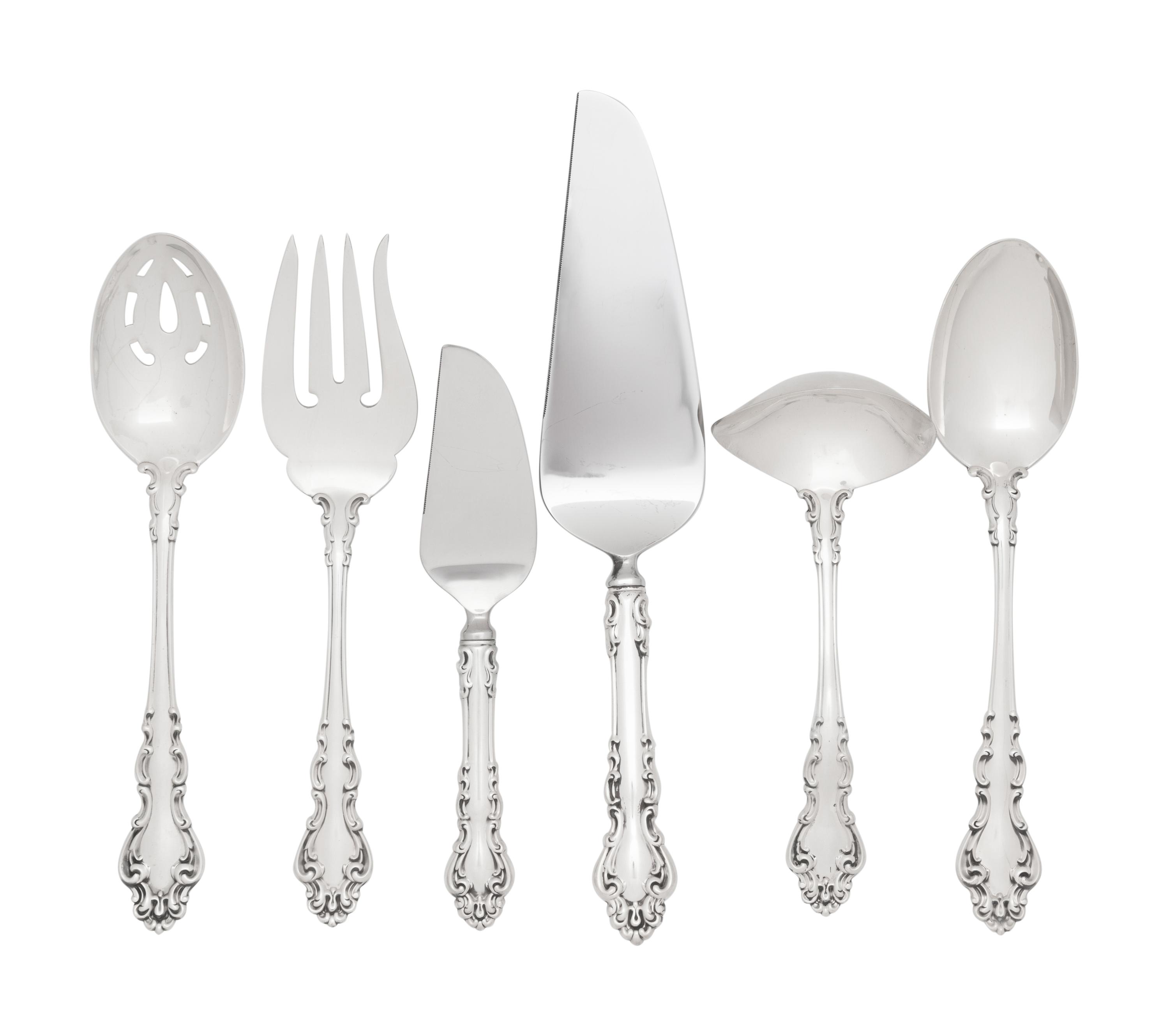 An American Silver Flatware Service