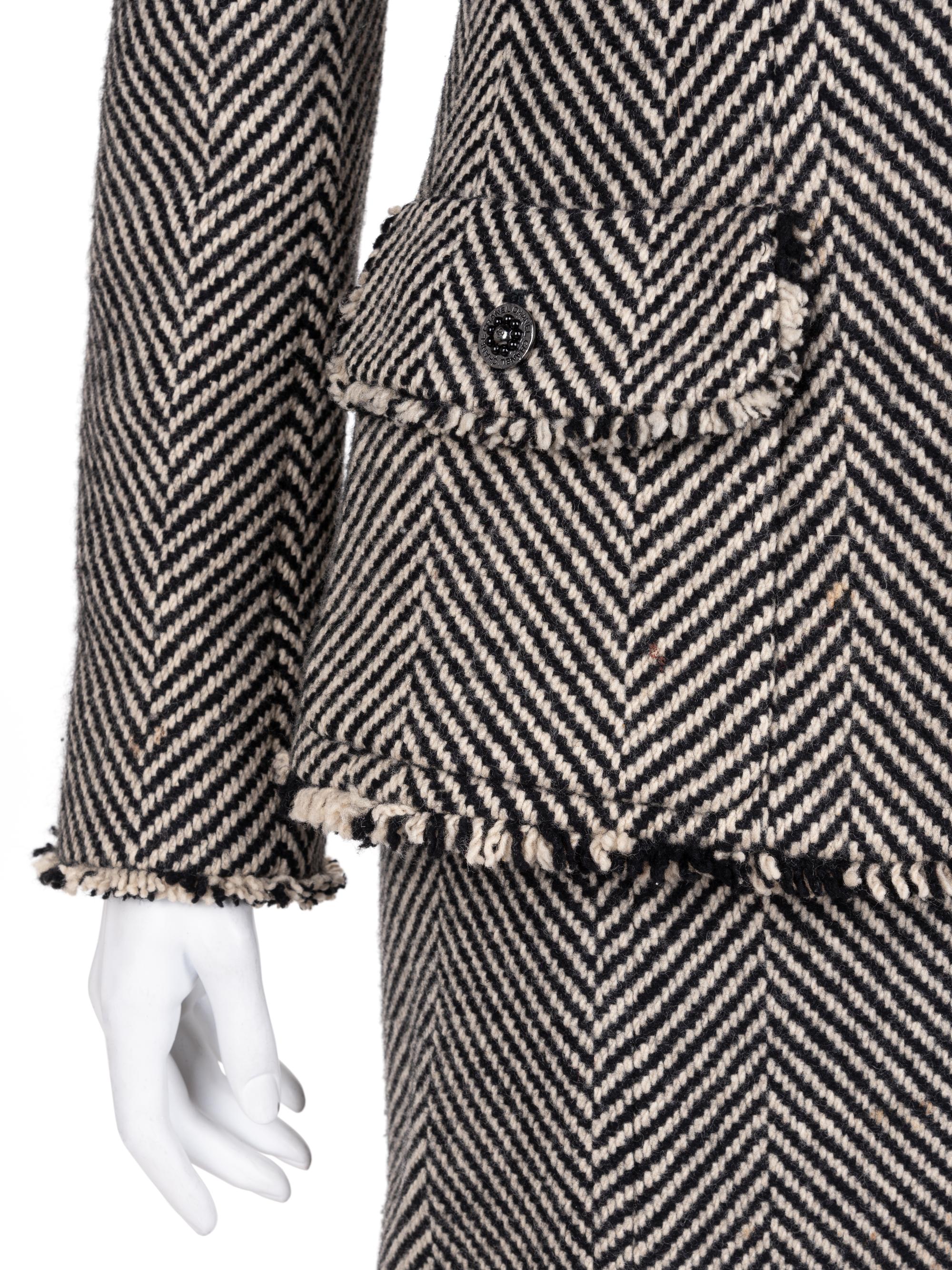 Chanel Wool Herringbone Skirt Suit, Fall 2006