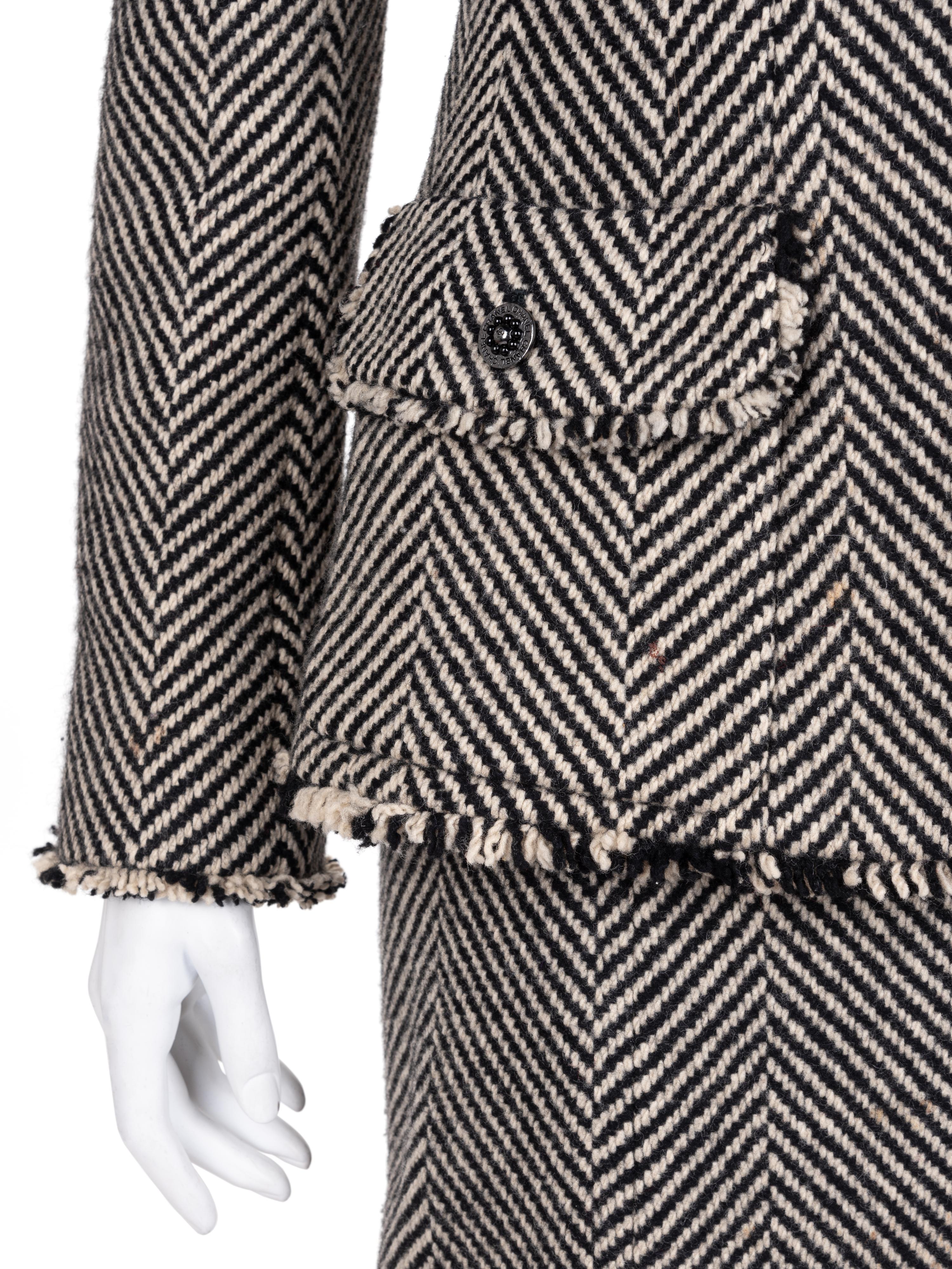 Chanel Wool Herringbone Skirt Suit, Fall 2006