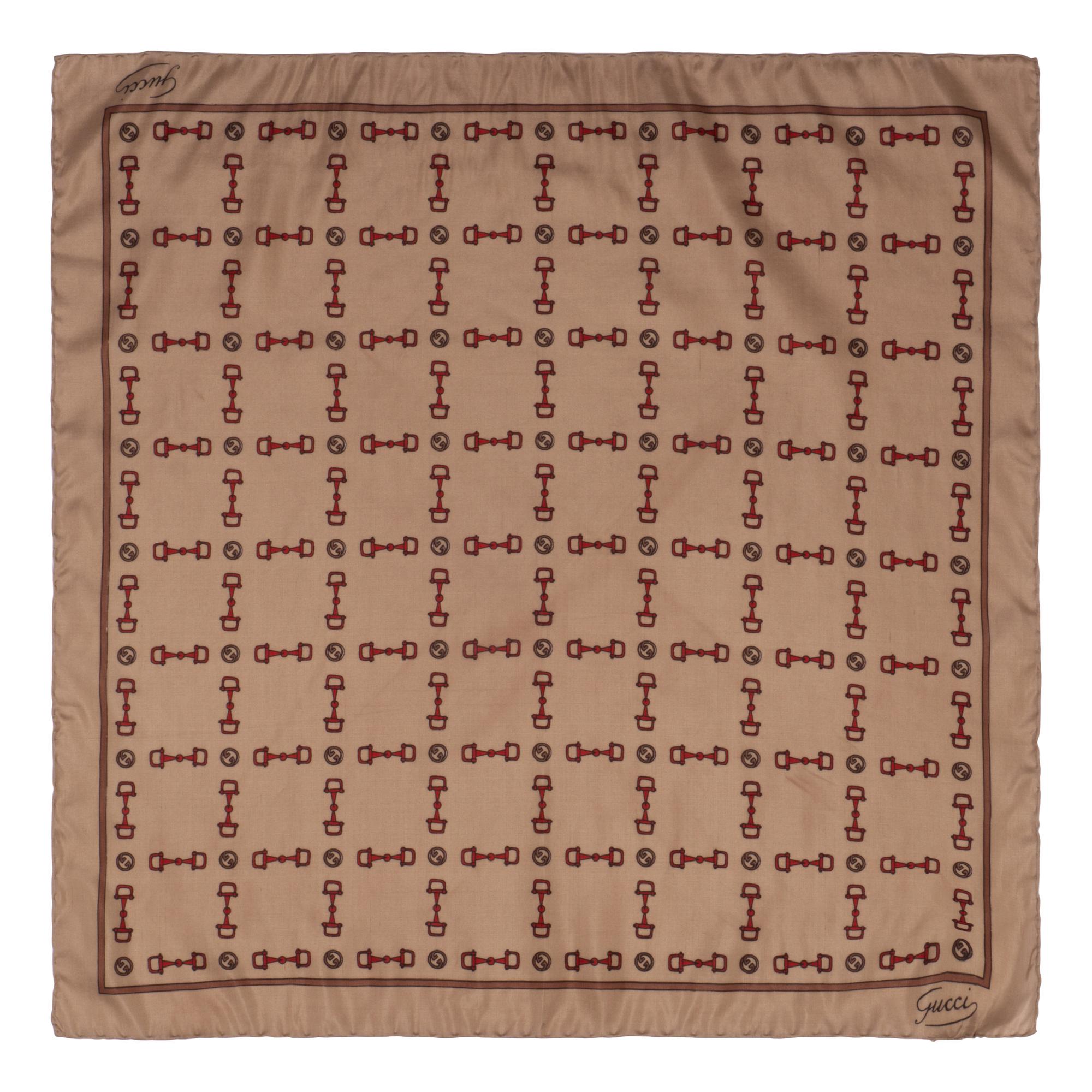 Group of Seven Designer Scarves by Hermès, Gucci, and Celine