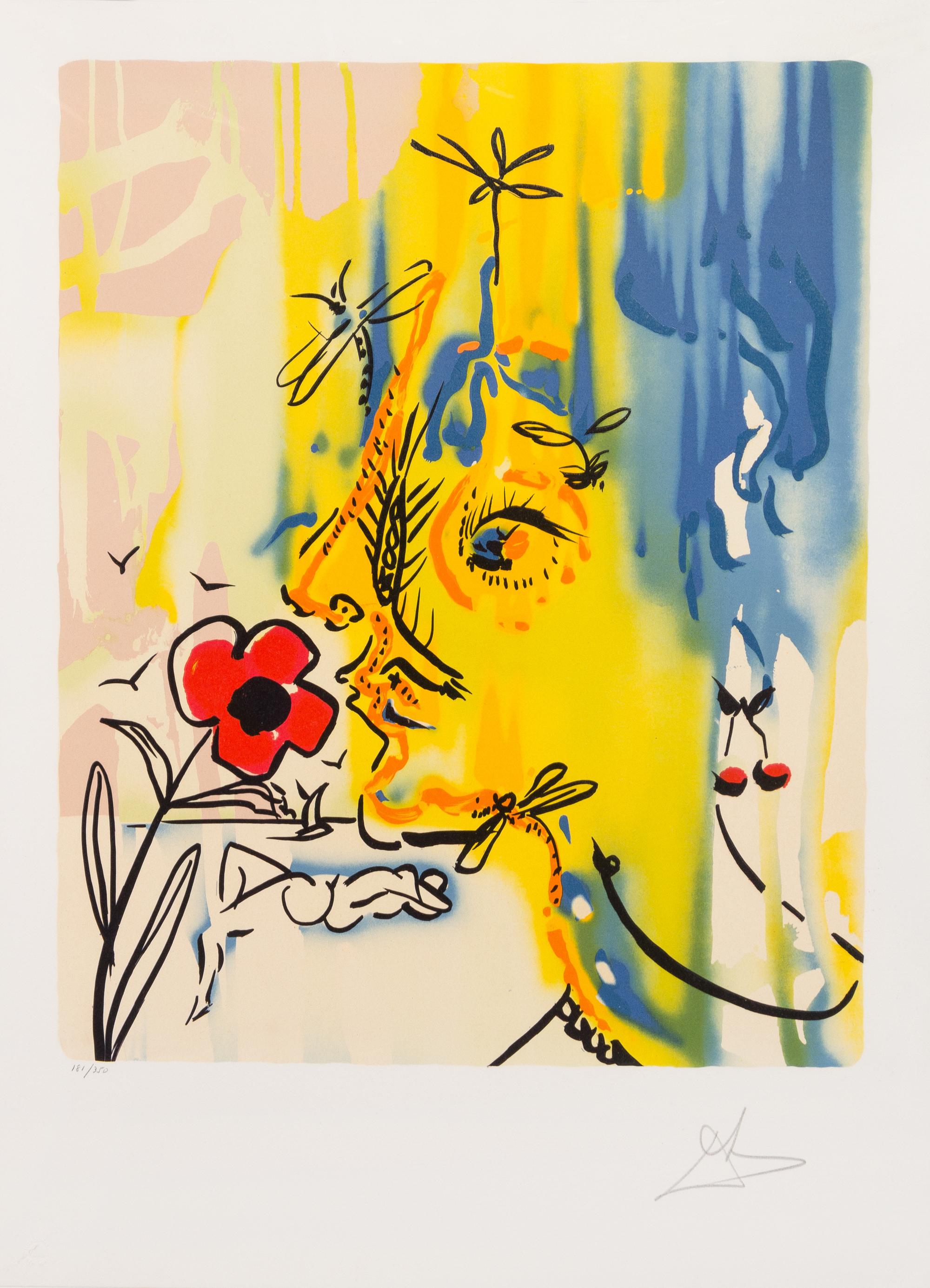 Salvador Dali, (Spanish, 1904 - 1989), Gala's Bouquet (Flowers for Gala) and Vanishing Face (Printemps de Gala) (two works from Fleurs