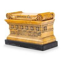 A Grand Tour Marmo Giallo Antico Model of the Sarcophagus of Lucius Cornelius Scipio