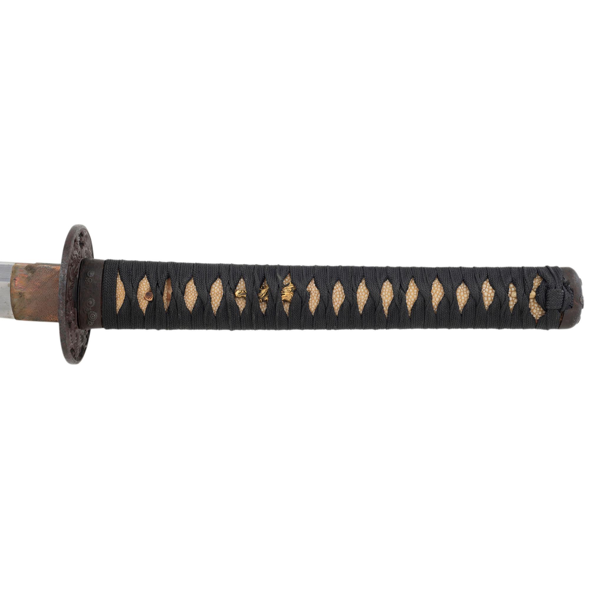 An Interesting Edo-Period Japanese Katana with 39-Character Tameshi Giri (Cutting Test) Mei