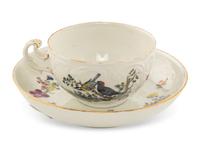 A Meissen Porcelain Teacup and Saucer