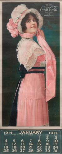 A Coca-Cola Full 1914 Advertising Calendar