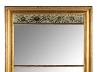 An English Giltwood and Églomisé Panel-Inset Pier Mirror