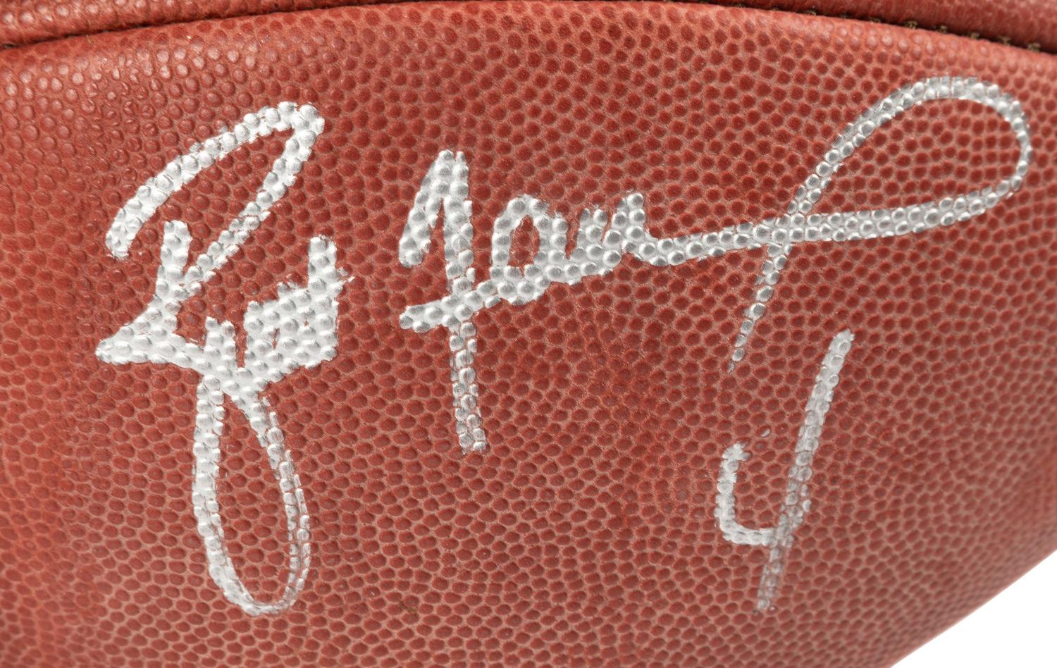 A Brett Favre Signed Autograph Super Bowl XXXI Football (Beckett Authentication Services),