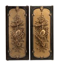 A Set of Four Louis XV Style Gilt and Painted Door Panels