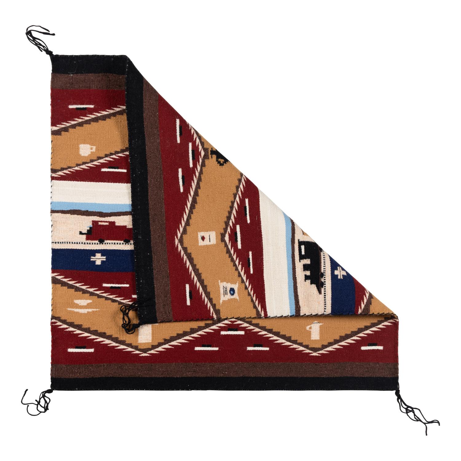 Navajo Sampler Weaving, with Train [Rug]