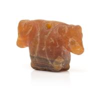 A Possibly Ancient Carnelian Double Calf Carved Bead, 11.00 dwts.