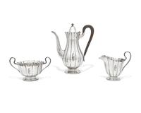 An American Silver Three-Piece Coffee Service