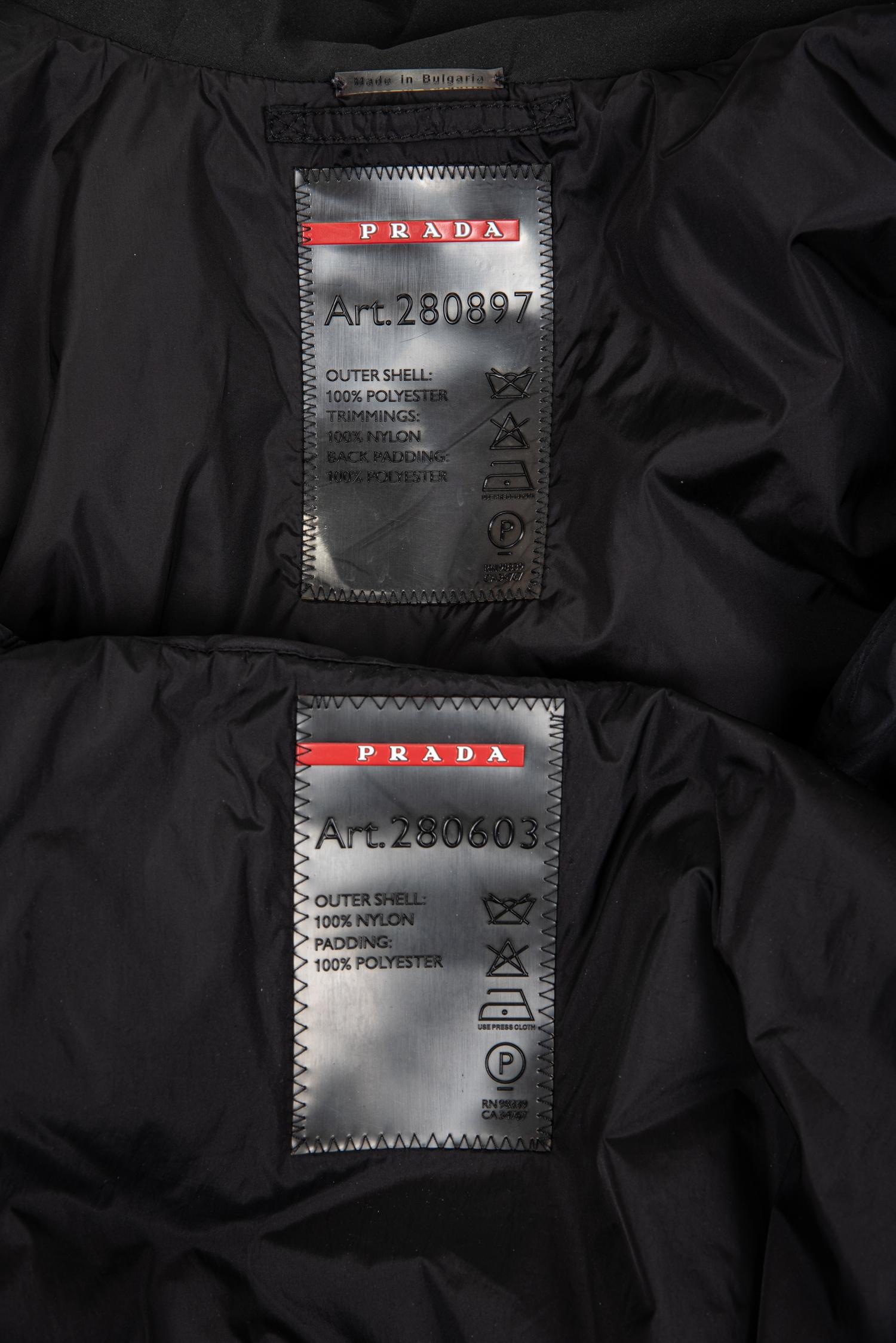 Two Prada Nylon Coats