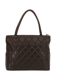 Chanel Medallion Tote in Brown Lambskin