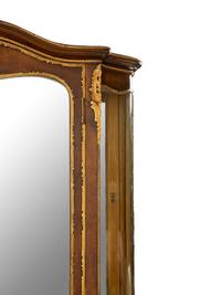 A Louis XV Style Gilt Bronze Mounted Vernis Martin Decorated Vitrine Cabinet