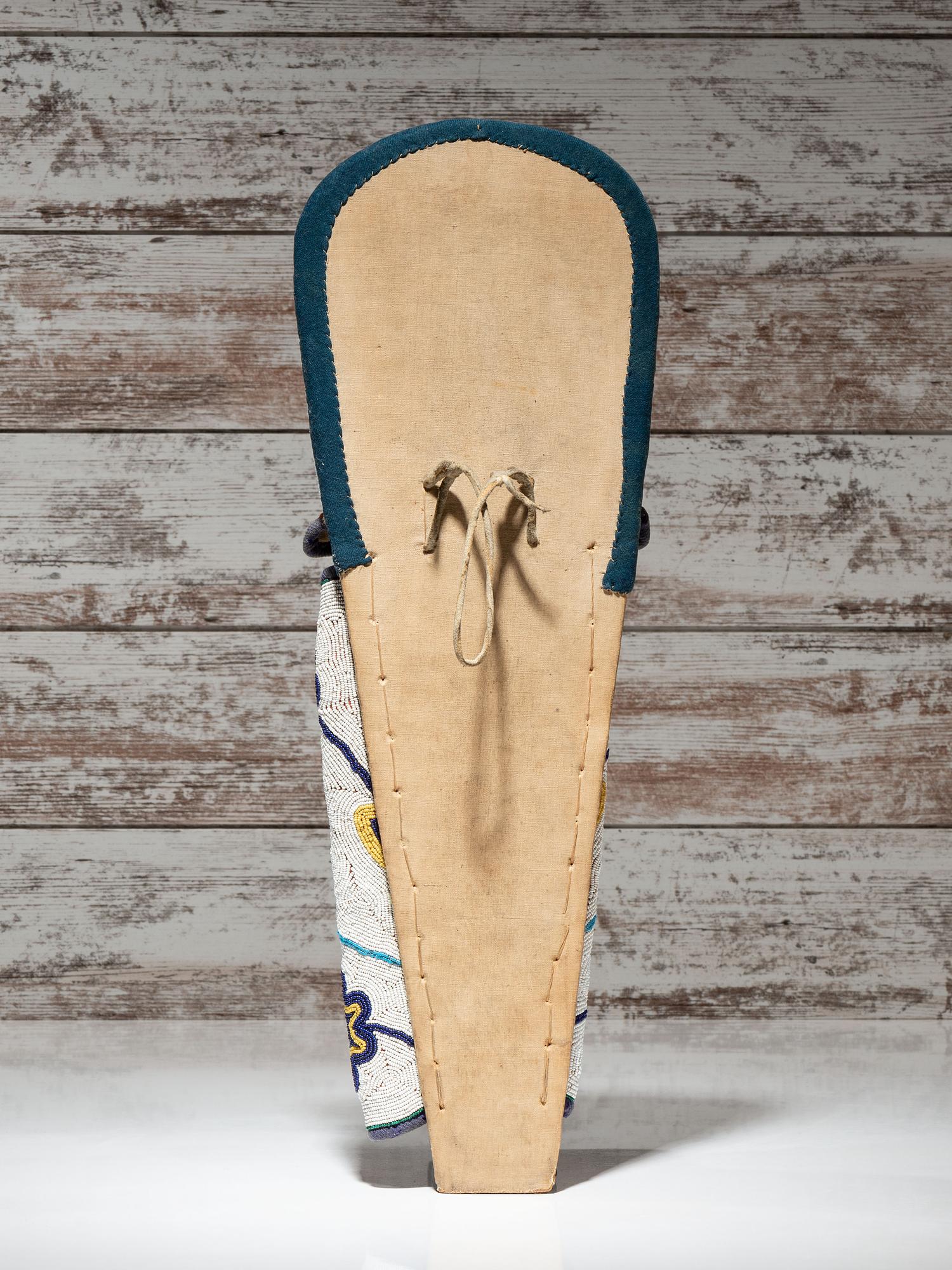 Plateau Cradleboard, with Curvilinear Beadwork