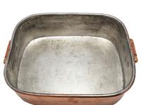 An English Copper Roasting Pan with Brass Handles