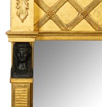 A French Egyptian Revival Giltwood Mirror