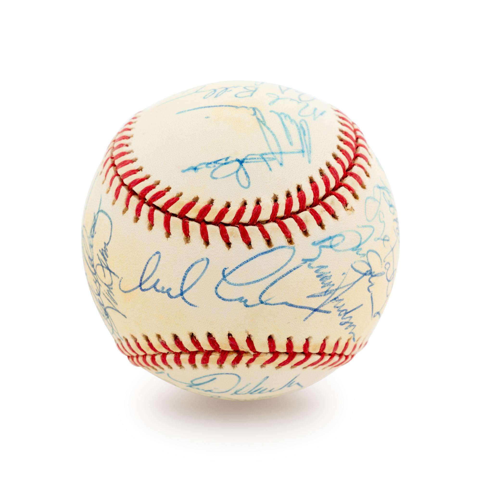 A Group of 19 Los Angeles Angels Signed Baseballs,