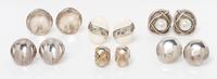 A Collection of Silver Earclips, 58.80 dwts.