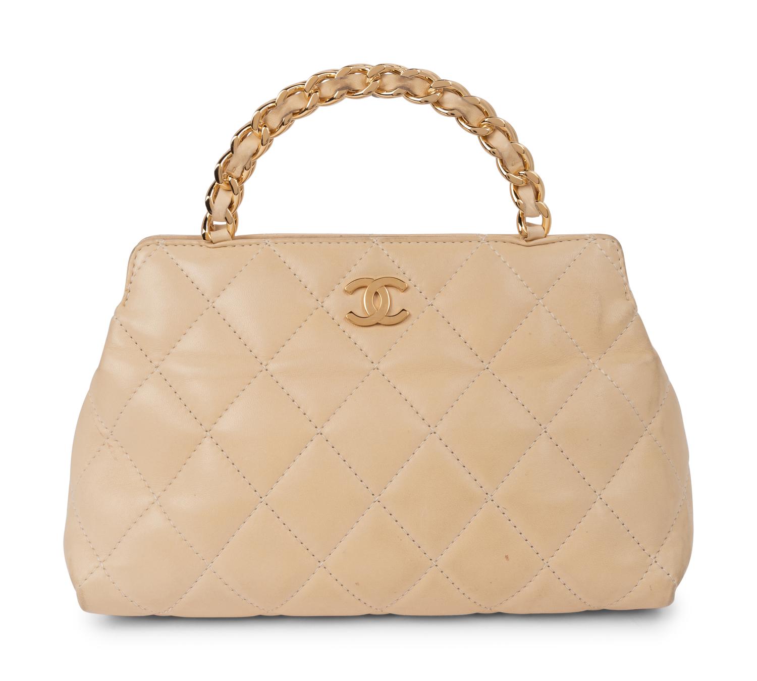Chanel Cream Quilted Leather Handbag, 2004-05