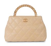 Chanel Cream Quilted Leather Handbag, 2004-05