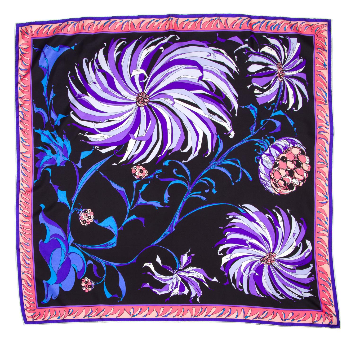 A Pucci Multicolor Silk Scarf, 36" x 36".