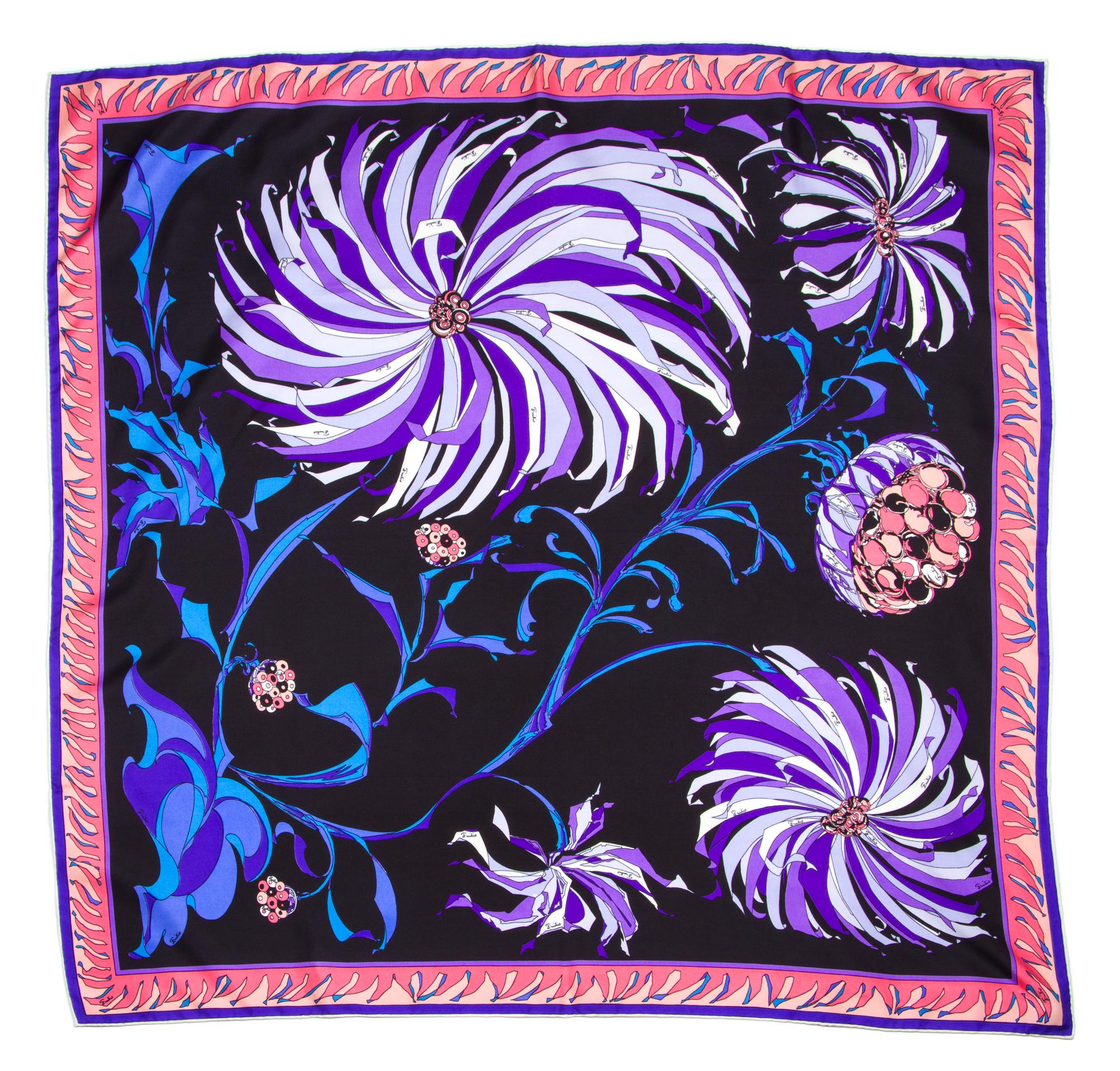 A Pucci Multicolor Silk Scarf, 36" x 36".