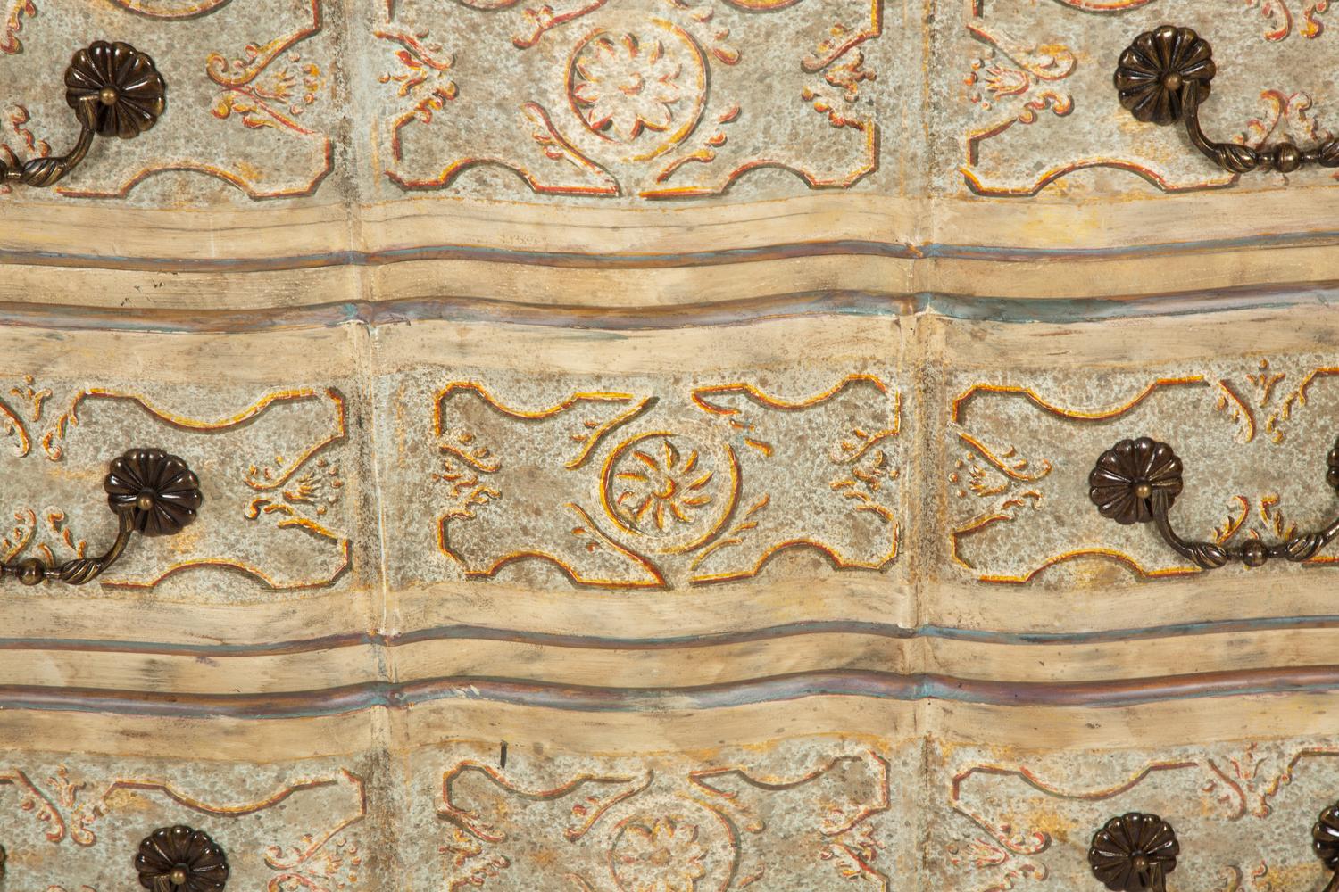 A Venetian Style Painted Commode