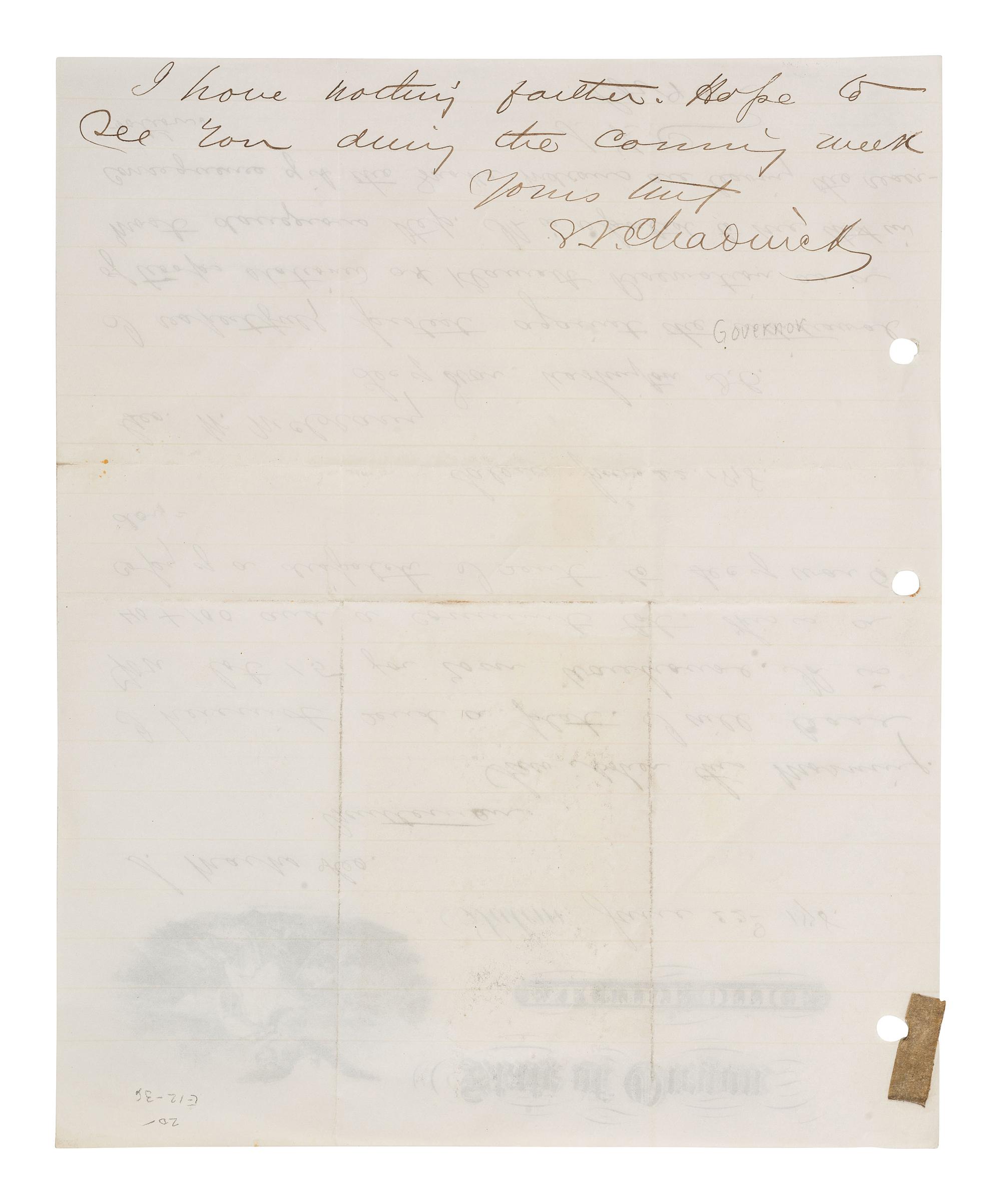 [INDIAN WARS]. 1878 request not to withdraw troops from Ft. Klamath, OR, incl. ref to Snake Indians.