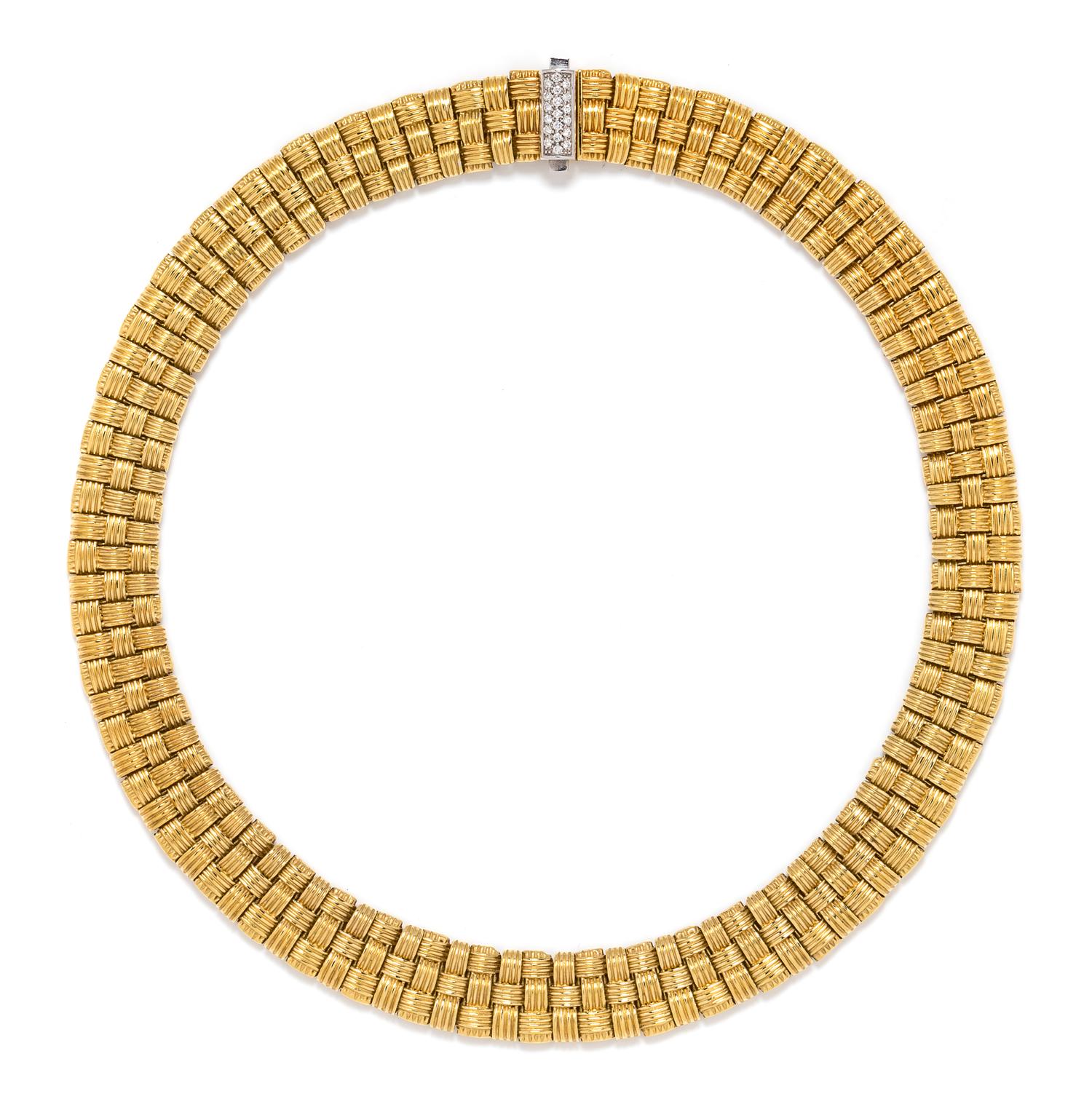 An 18 Karat Yellow Gold and Diamond 'Appassionata' Necklace, Roberto Coin, 75.40 dwts.