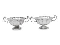 A Pair of Cartier Silver Candy Dishes