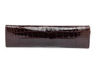 TOM FORD FOR GUCCI, DARK BROWN ALLIGATOR CLUTCH,1998