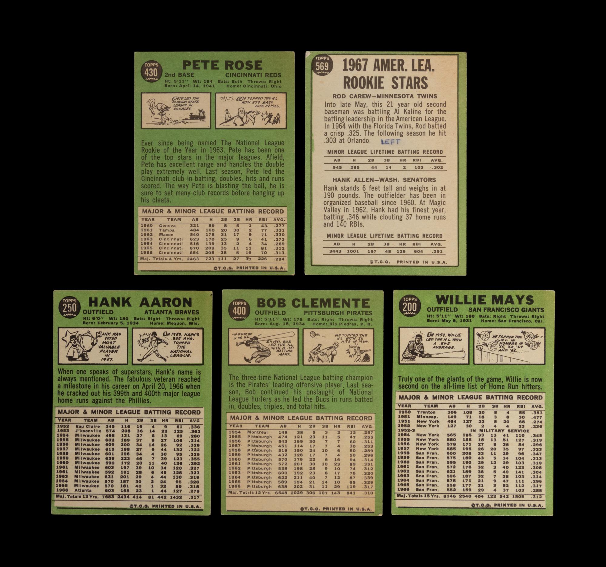 A Complete Set of 1967 Topps Baseball Cards (609/609) Including Graded Tom Seaver Rookie,