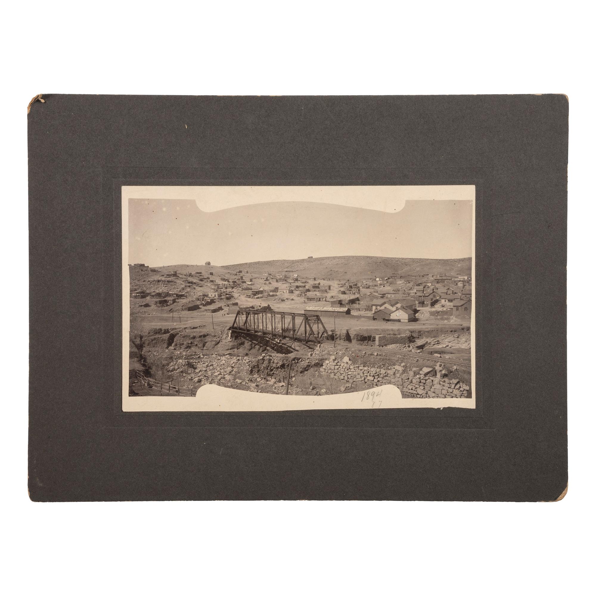 [SOUTHWEST - EARLY PHOTOGRAPHY]. A group of cyanotypes, albumens, and silver gelatin photographs taken in Arizona, New Mexico, Texas, and Mexico, comprising: