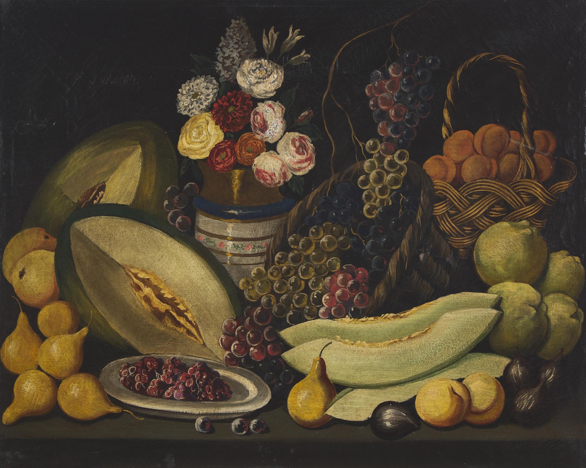 Anglo-American School 19th Century, A Pair of Still Lifes of Fruit