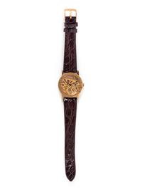 BVLGARI, 18K PINK GOLD SKELETON WRISTWATCH