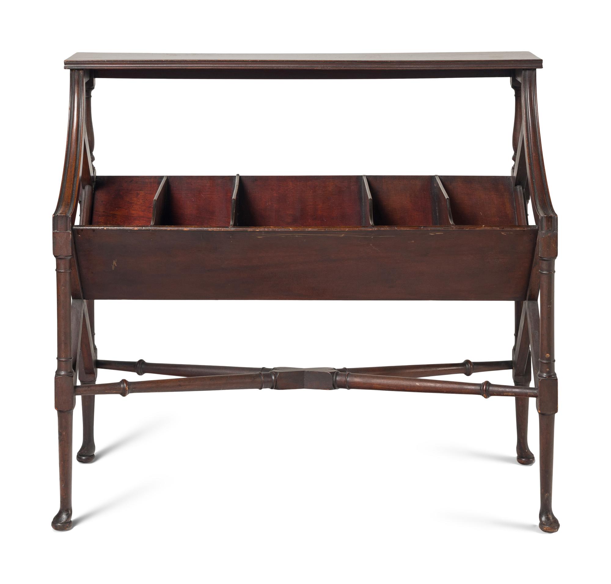 A George III Mahogany Book Stand