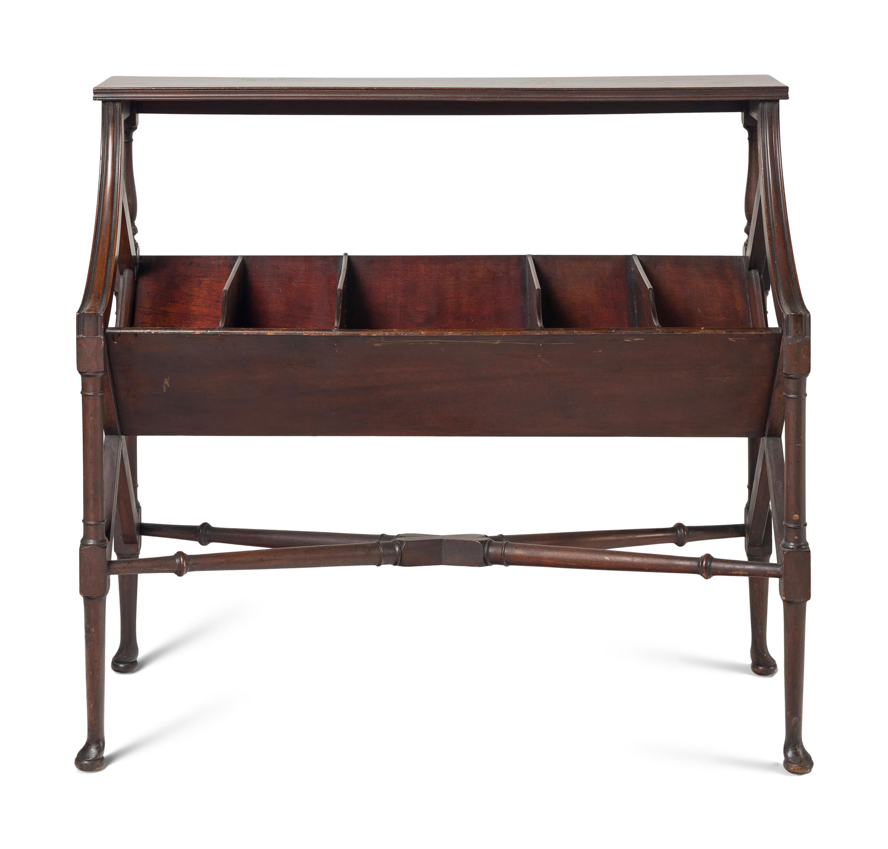 A George III Mahogany Book Stand